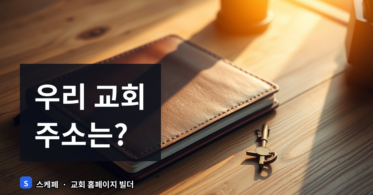 교회 홈페이지 도메인 고르는 법과 연결
