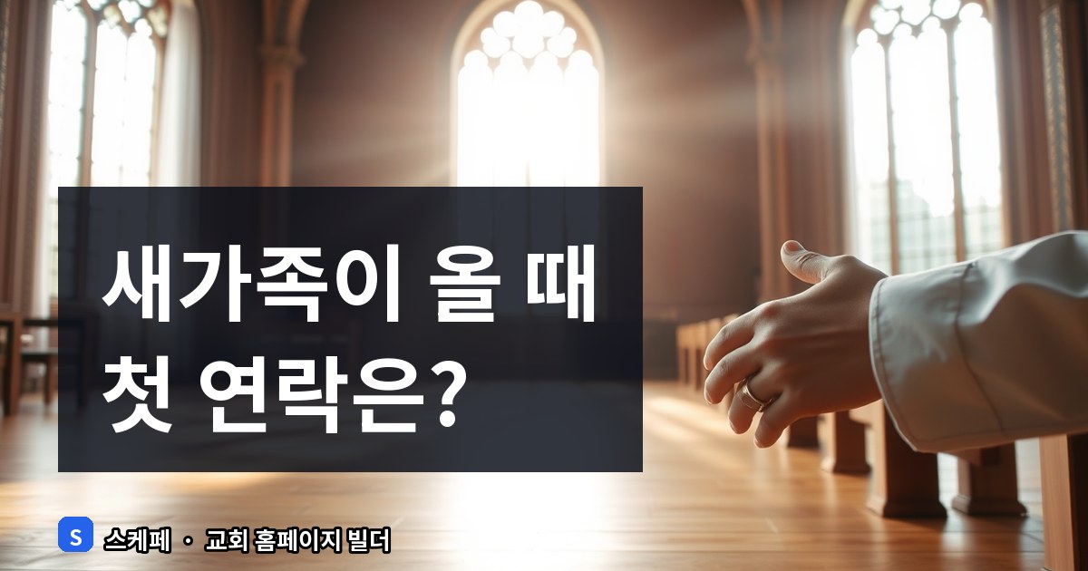 새가족 등록 후 연락 절차와 응답 템플릿 가이드