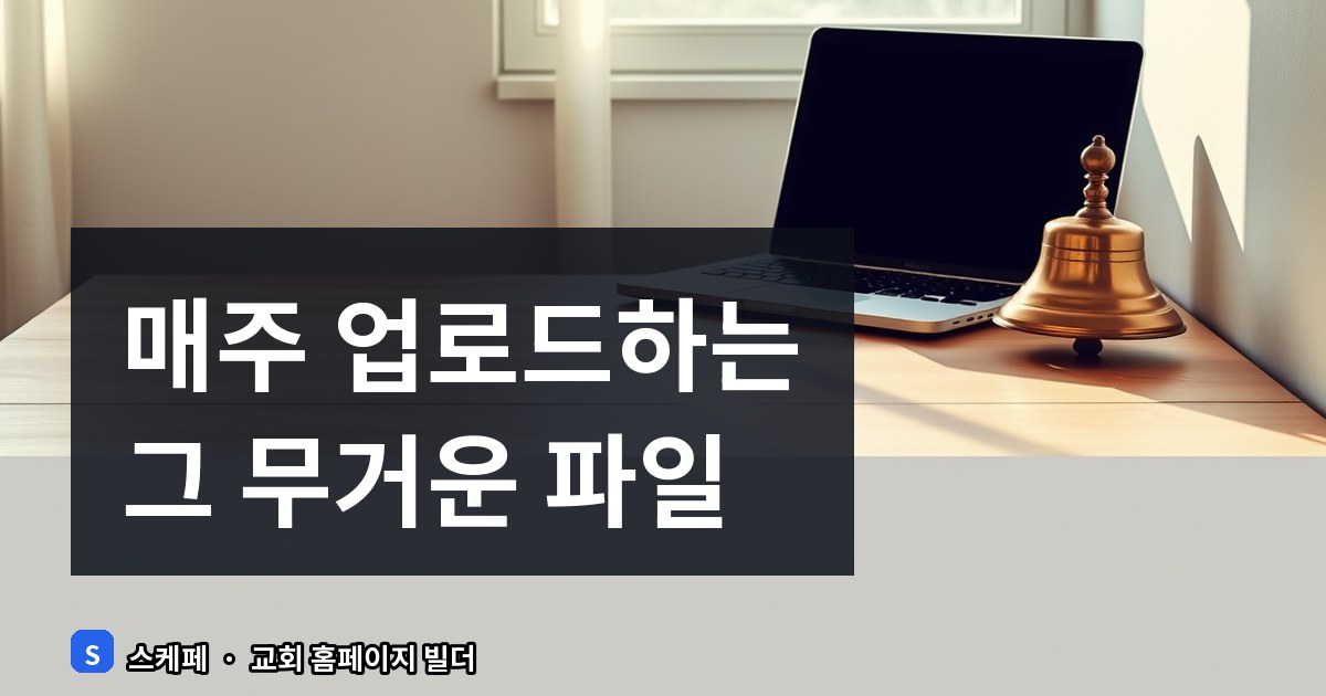 교회 홈페이지 예배 영상 올리는 법